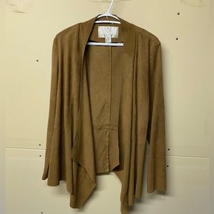 2/$30⚡️- CARDIGAN | Women’s faux suede cardigan size small (fits like a medium)